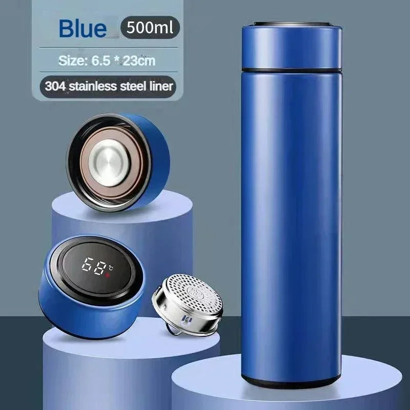 500Ml Electric Thermos Bottle with Digital Temperature Display LED 